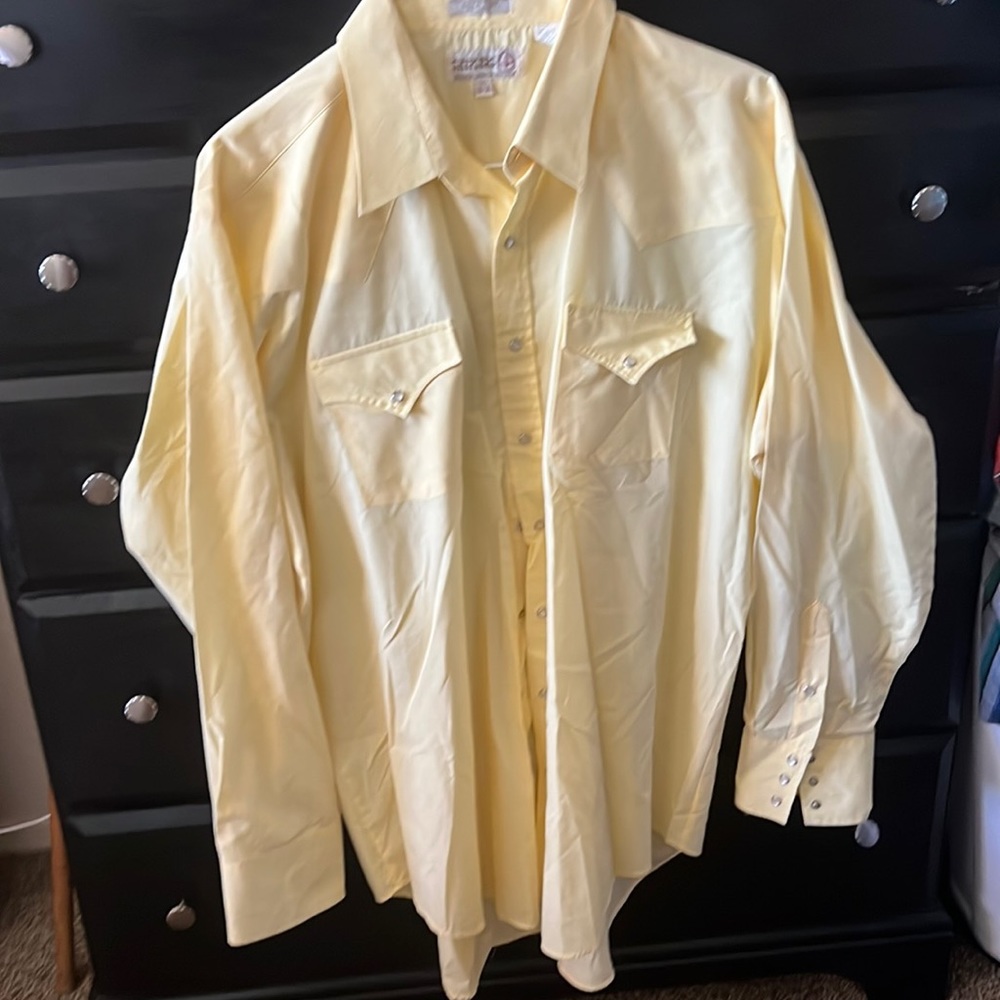 Western Mens Pearl Snap shirt! Big and Tall!